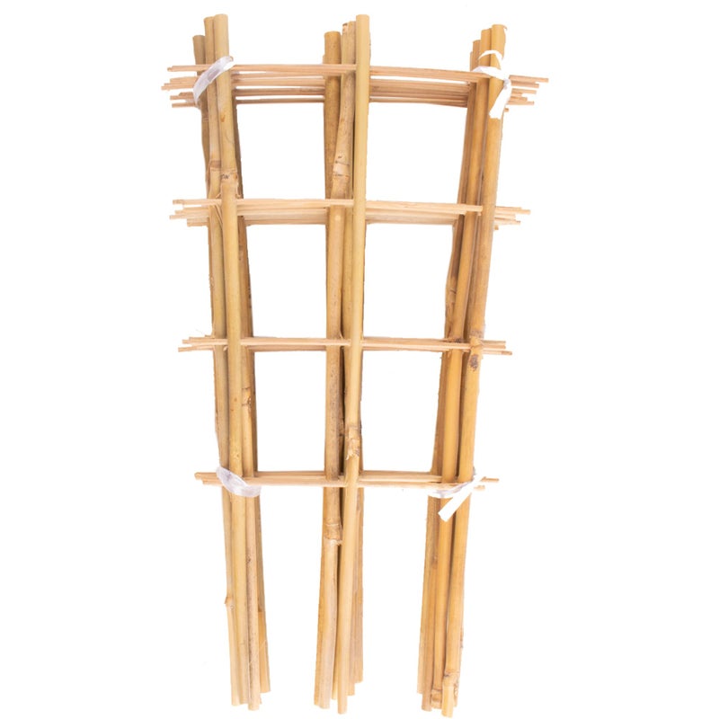 Avalution 10 Pack Bamboo Trellis for Climbing Plants 16" Natural Garden Ladder Trellis, Fan -Shaped Plant Support Trellis for Potted Plant Decor - Image 1