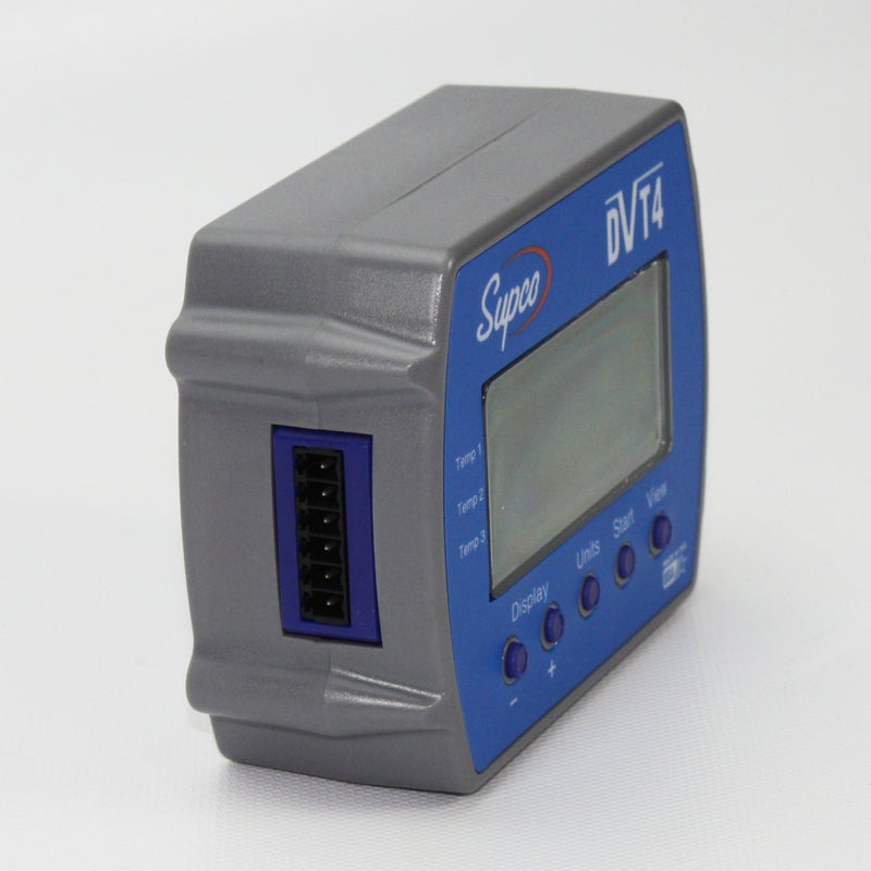 Supco DVT4 Data View 4-Channel Temperature Data Logger with Display, 4" Length x 3-3/64" Width x 1-1/2" Height - Image 4