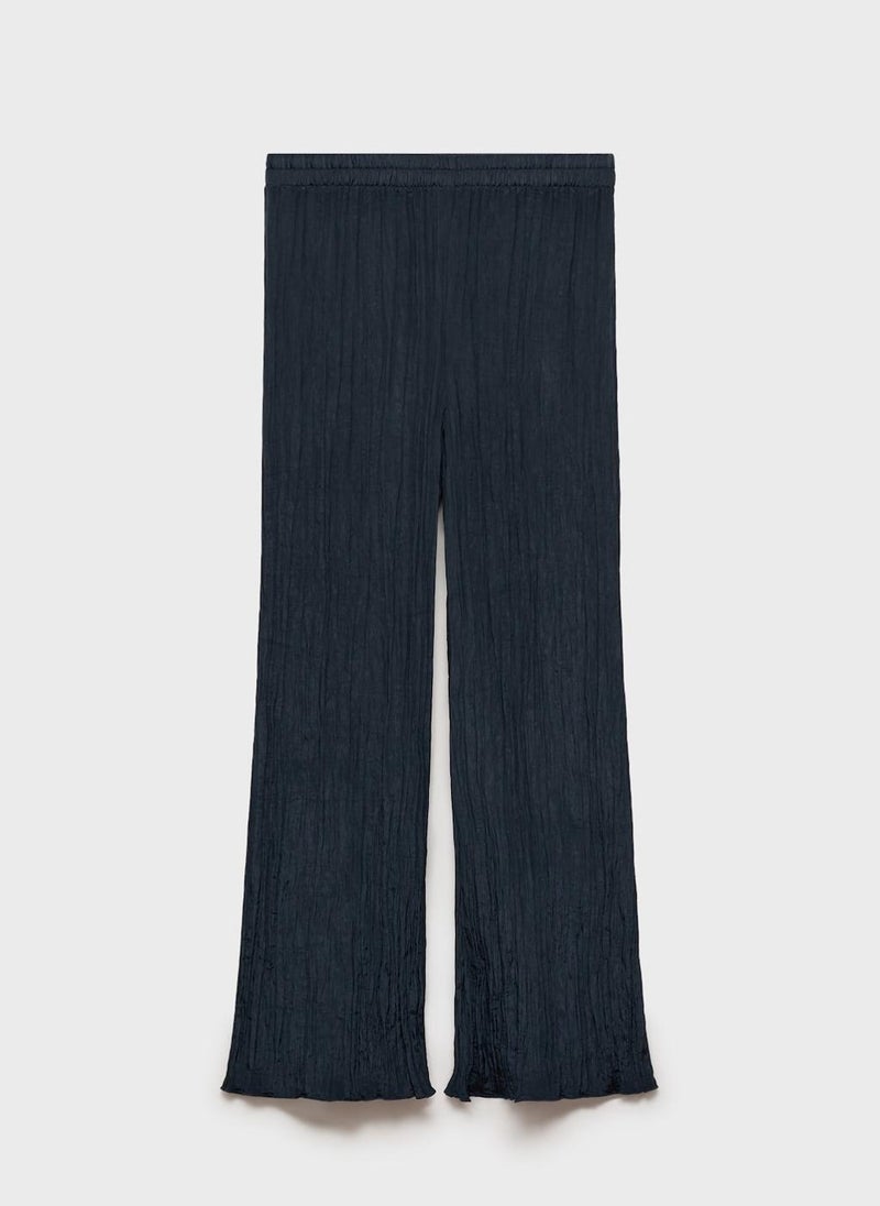 MANGO Pleated Straight Trousers  - Image 4