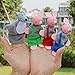 DIY-SCIENCE 3 Little Pigs and Wolf Finger Puppets Story Telling Toy for Toddler Kids Three Little Pigs Puppet Costume for Parent Child Interaction Classroom Role Playing Theater - Image 4
