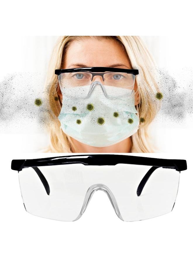 Thoraya Anti Fog Windproof Anti Dust Full-Sealing Goggles Transparent Lens Wearable Nearsighted Glasses(bright black )  - Image 4