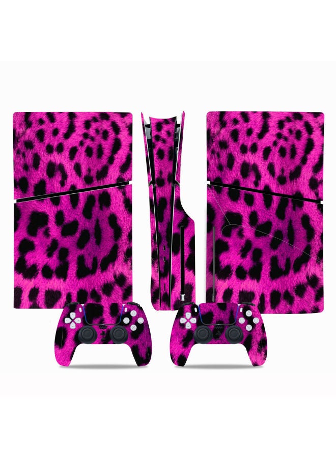 Loquat PS5 Slim Film Colorful Stickers Cartoon Film Stickers Protective Stickers Handle Stickers All-inclusive Color Film Wood Grain-Color:TN-P5SDisc-0065 - Image 5