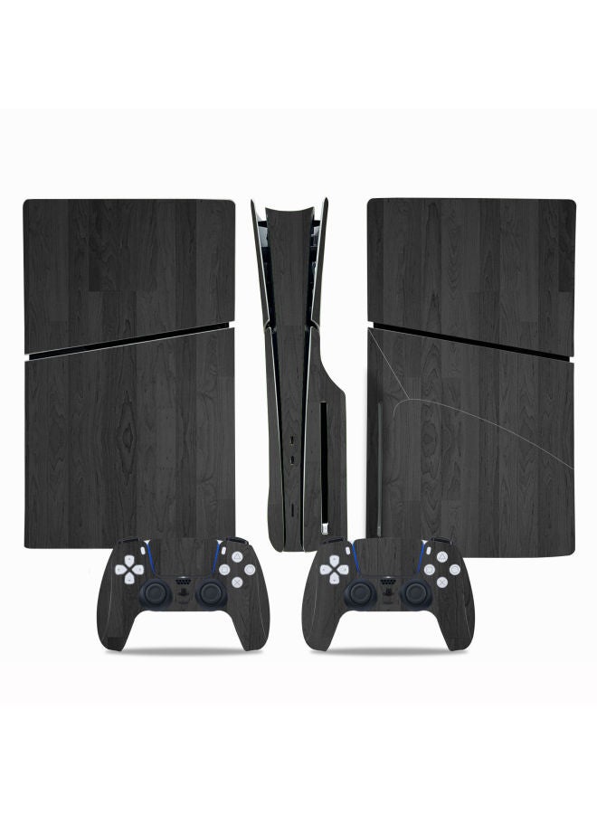 Loquat PS5 Slim Film Colorful Stickers Cartoon Film Stickers Protective Stickers Handle Stickers All-inclusive Color Film Wood Grain-Color:TN-P5SDisc-0065 - Image 2