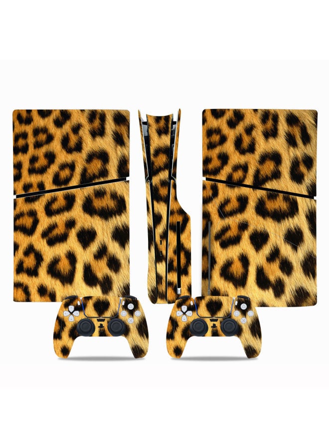 Loquat PS5 Slim Film Colorful Stickers Cartoon Film Stickers Protective Stickers Handle Stickers All-inclusive Color Film Wood Grain-Color:TN-P5SDisc-0065 - Image 4