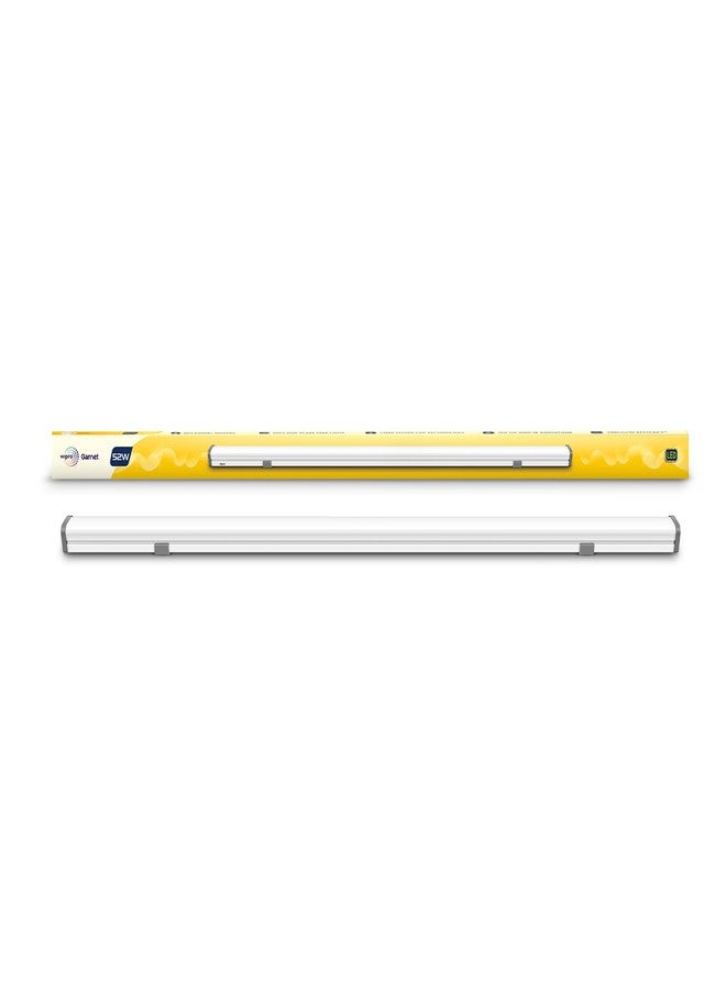 wipro Acrylonitrile Butadiene Styrene Garnet 52W LED Batten|Cool Day Light(6500K) with 5200 Lumen|Pack of 1,Tubelight with 53mm Width & 38mm Height for Wider Coverage,Bright Tubelight - Image 1