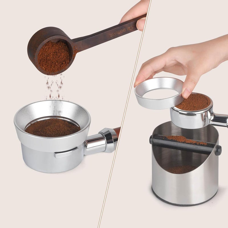 Attsky 54mm Portafilter Funnel with Magnetic, Lightweight Aluminum Espresso Dosing Funnel - Image 3