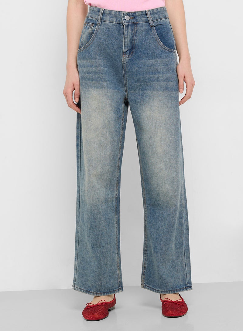 Ginger High Waist Straight Leg Jeans - Image 1