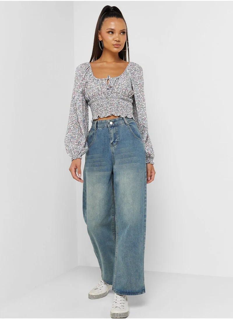 Ginger High Waist Straight Leg Jeans