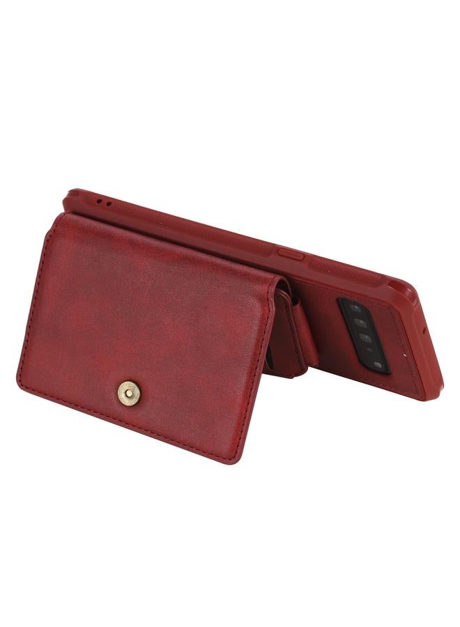 زبون جراب لهاتف Galaxy S10 5G جراب واقٍ مقاوم للصدمات بسحاب مع فتحات للبطاقات وقوس وحامل للصور ووظيفة المحفظة - Image 4