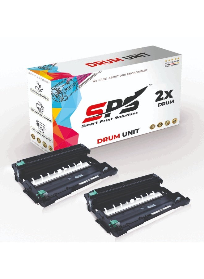 Smart Print Solutions SPS Compatible Drum Cartridges for Brother - DR-360 | 2x Black | Yield upto 12,000 Pages - Image 1