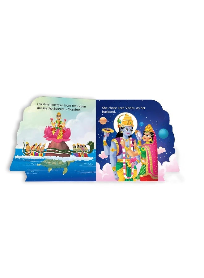 My First Shaped Board Book: Illustrated Goddess Laxmi Hindu Mythology Picture Book for Kids Age 2+ (Indian Gods and Goddesses)  - Image 5