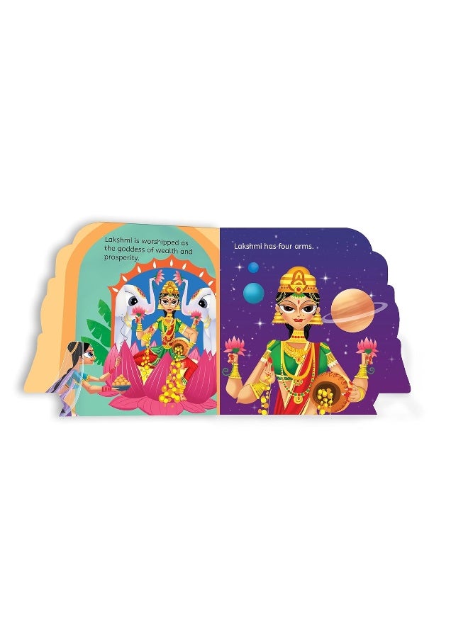 My First Shaped Board Book: Illustrated Goddess Laxmi Hindu Mythology Picture Book for Kids Age 2+ (Indian Gods and Goddesses)  - Image 4