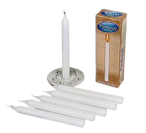 PROSPERRO LUMO Paraffin Wax Tapper Candle, Pack of 12 Candles, White, Wt : 411 gm, 18 X 3.5 X 8 (Parkash 3006) - Image 3
