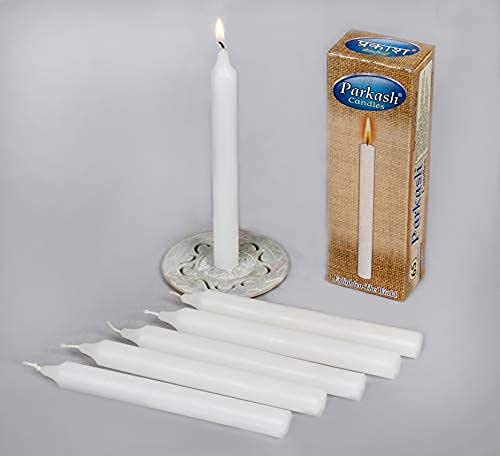 PROSPERRO LUMO Paraffin Wax Tapper Candle, Pack of 12 Candles, White, Wt : 411 gm, 18 X 3.5 X 8 (Parkash 3006) - Image 5
