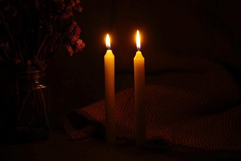 PROSPERRO LUMO Paraffin Wax Tapper Candle, Pack of 12 Candles, White, Wt : 411 gm, 18 X 3.5 X 8 (Parkash 3006) - Image 2