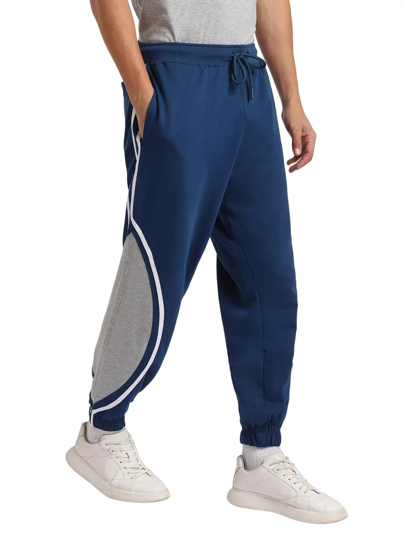 NOBERO Men's Cotton Joggers in Navy