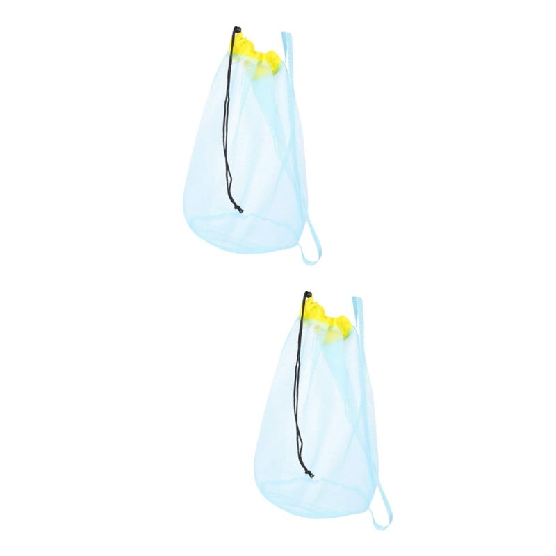 2 Pack Mesh Storage Bags for Beach Toys Swim Gear and Outdoor Essentials - Image 2