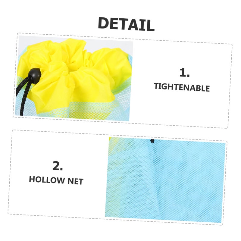 2 Pack Mesh Storage Bags for Beach Toys Swim Gear and Outdoor Essentials - Image 5