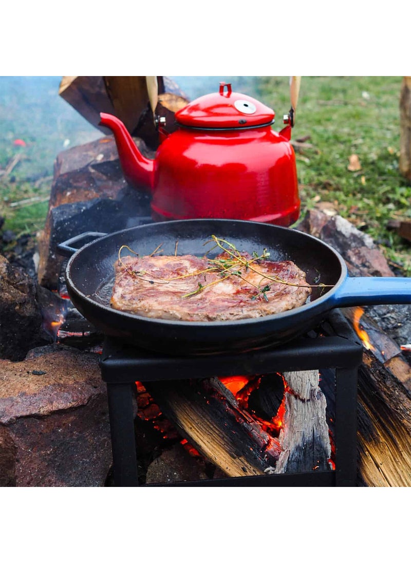 Lava Cast Iron Frying Pan, Metal Handle. DIAMETER(Ø)16CM. - Black  - Image 4