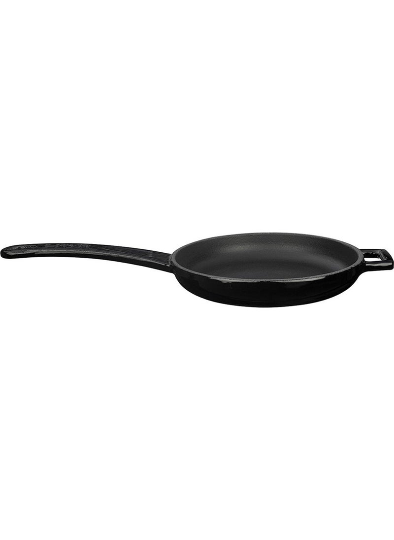 Lava Cast Iron Frying Pan, Metal Handle. DIAMETER(Ø)16CM. - Black  - Image 1