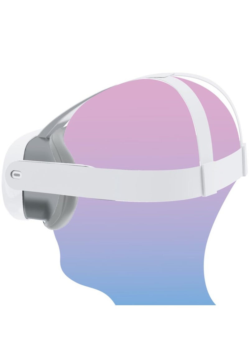 Generic - VR Face Cover Compatible for Meta Quest 3 Sweatproof Washable Silicone Cushion Face Pad Mask for Quest 3 VR Headset (Gray White) - Image 1