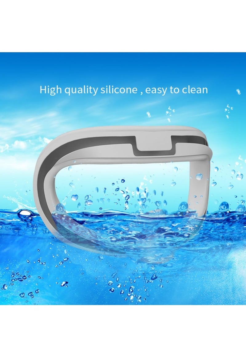 Generic - VR Face Cover Compatible for Meta Quest 3 Sweatproof Washable Silicone Cushion Face Pad Mask for Quest 3 VR Headset (Gray White) - Image 1