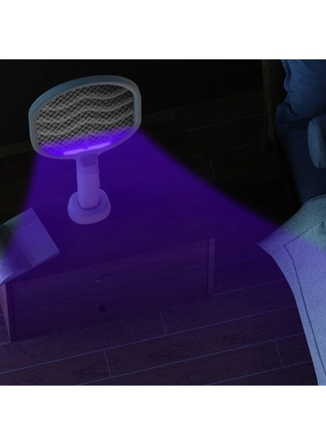 USB Rechargeable Electric Mosquito Swatter with Base - Image 2