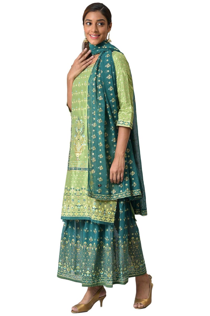 Aurelia Women's Viscose Set (22AUD10444-504440_Green - Image 3