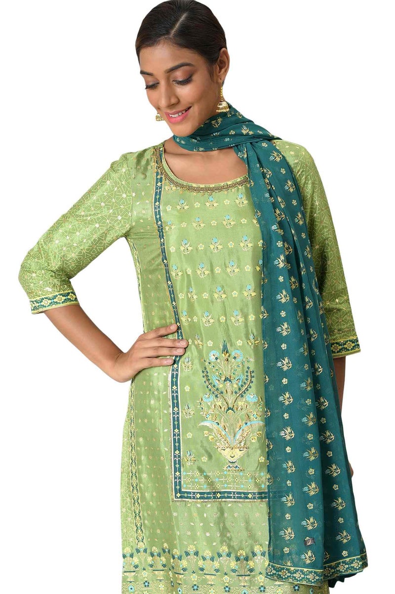Aurelia Women's Viscose Set (22AUD10444-504440_Green - Image 5
