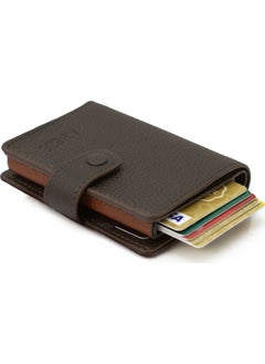 Abess Card Holder Wallet , Luxury Leather Mechanism Wallet Card Holder  - Image 2