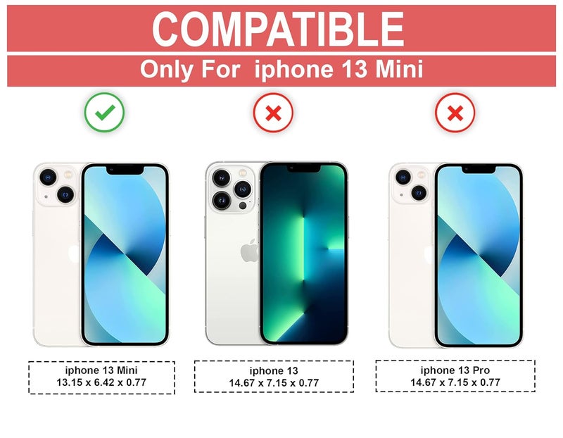 Cedo iPhone 13 Mini Clear Case | Soft Flexible Slim-Fit | Full Body 360 Protection Shock Proof TPU Back Cover (Transparent) - Image 2