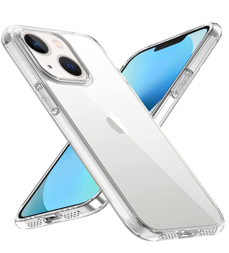 Cedo iPhone 13 Mini Clear Case | Soft Flexible Slim-Fit | Full Body 360 Protection Shock Proof TPU Back Cover (Transparent) - Image 1
