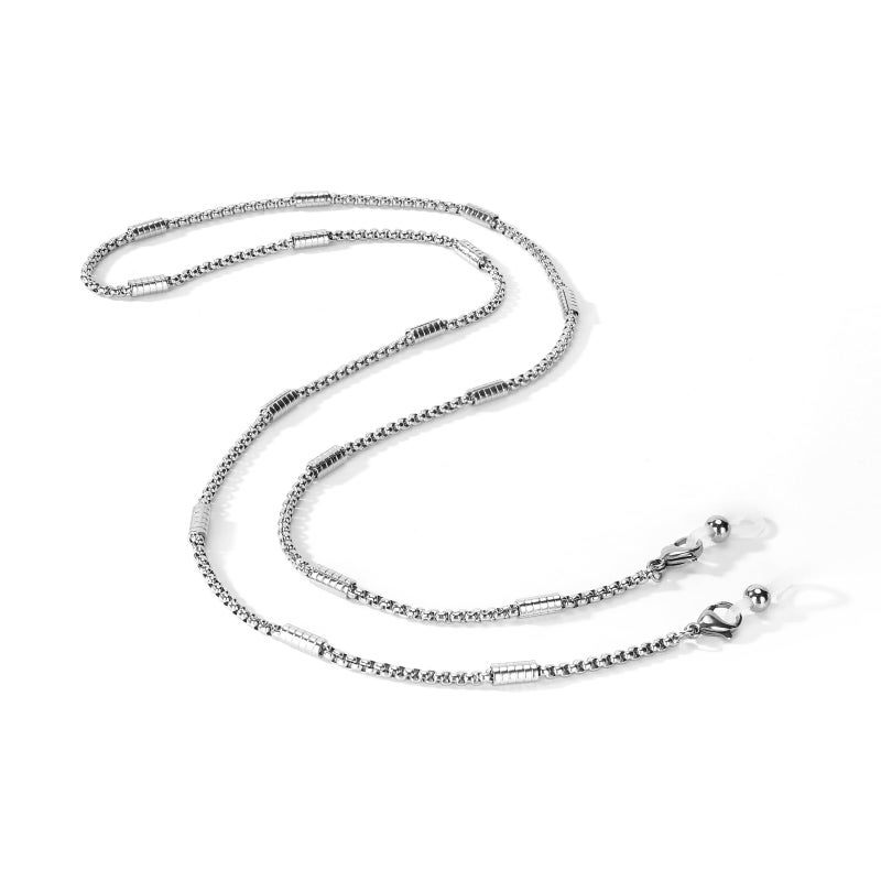 Hongeely Glasses Holder Chain Loop Eyeglasses Necklace for Men's Jewellery Sunglasses Chain (Handmade corn chain) - Image 2