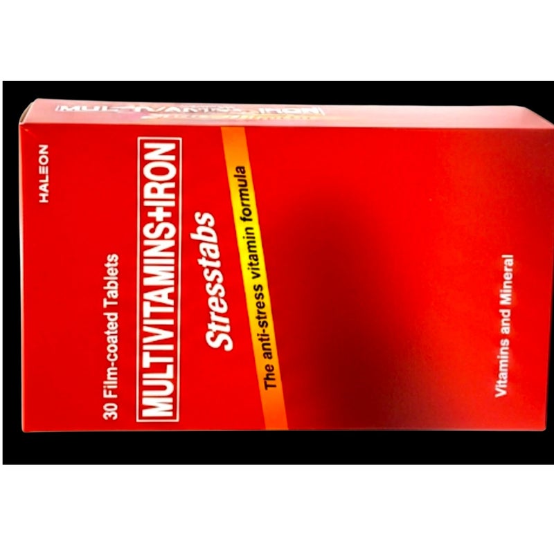 سترس تابس أقراص ستريستابس متعددة الفيتامينات والحديد - 30 قرصًا - Image 2