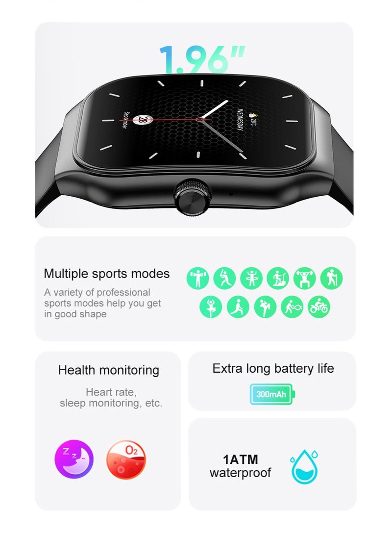 تي سي اج TCH Calling Smart Watch Z10 Pro Swift Silver for Men & Women, Bluetooth Call, AMOLED Display, Touch Screen Fitness Tracker, Heart Rate, Sleep Monitor, Activity Tracker, Waterproof 1 ATM, 7 Days Battery (UAE Version) - Image 4