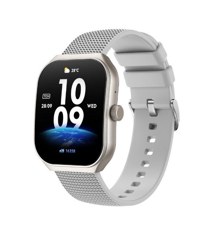 تي سي اج TCH Calling Smart Watch Z10 Pro Swift Silver for Men & Women, Bluetooth Call, AMOLED Display, Touch Screen Fitness Tracker, Heart Rate, Sleep Monitor, Activity Tracker, Waterproof 1 ATM, 7 Days Battery (UAE Version) - Image 1