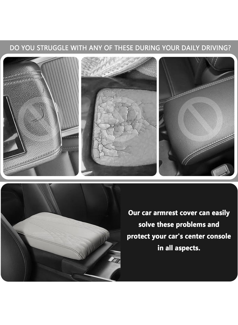 3XR Car Armrest Pad Cover Handrail Pad, Car Center Console Armrest Cushion With Mobile Pocket 5412 - Image 3