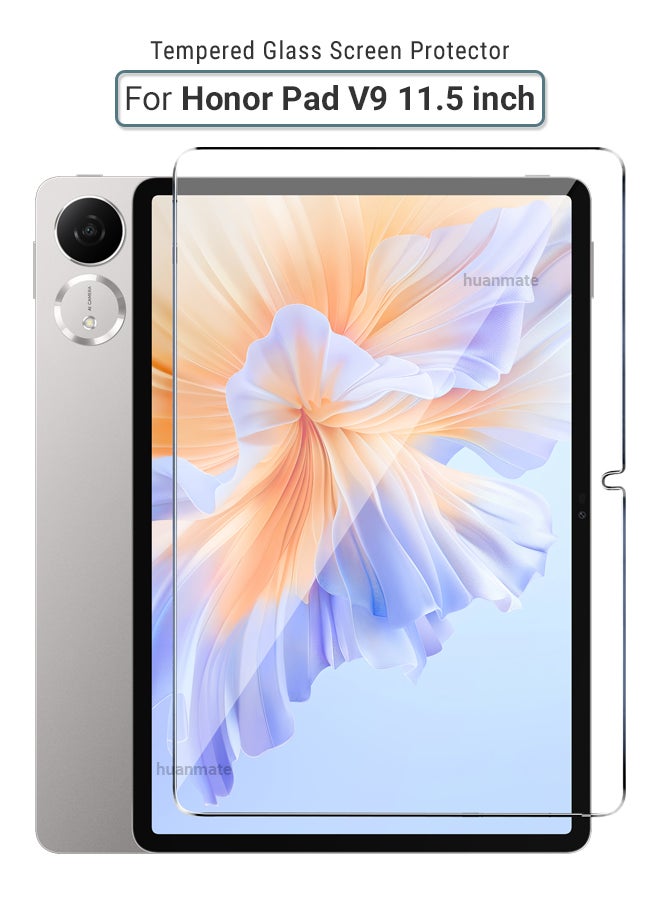 Honor Pad V9 11.5 inch Tempered Glass Screen Protector – High Transparency, Delicate Touch, Anti-Explosion, Smooth Arc Edges, Easy Installation, Screen Protector for Honor Pad V9 11.5 inch