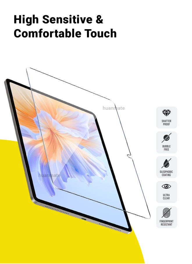 Honor Pad V9 11.5 inch Tempered Glass Screen Protector – High Transparency, Delicate Touch, Anti-Explosion, Smooth Arc Edges, Easy Installation, Screen Protector for Honor Pad V9 11.5 inch