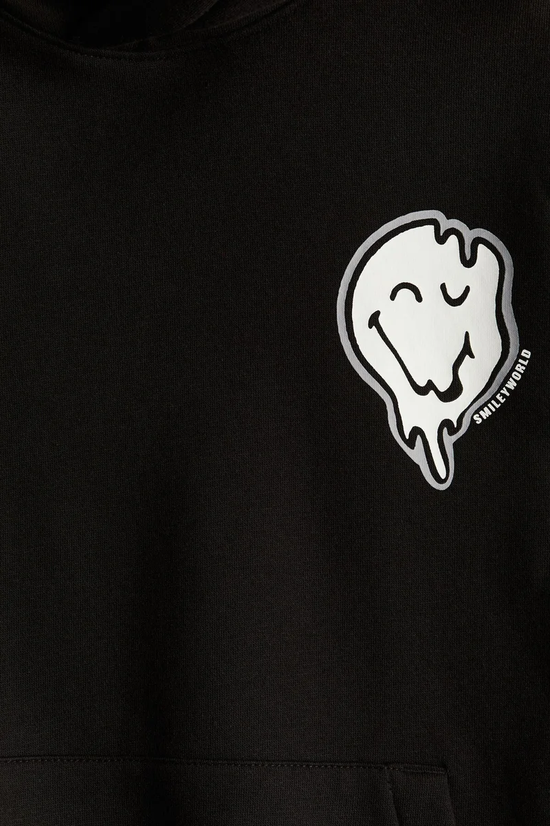 اتش اند ام Motif-detail hoodie