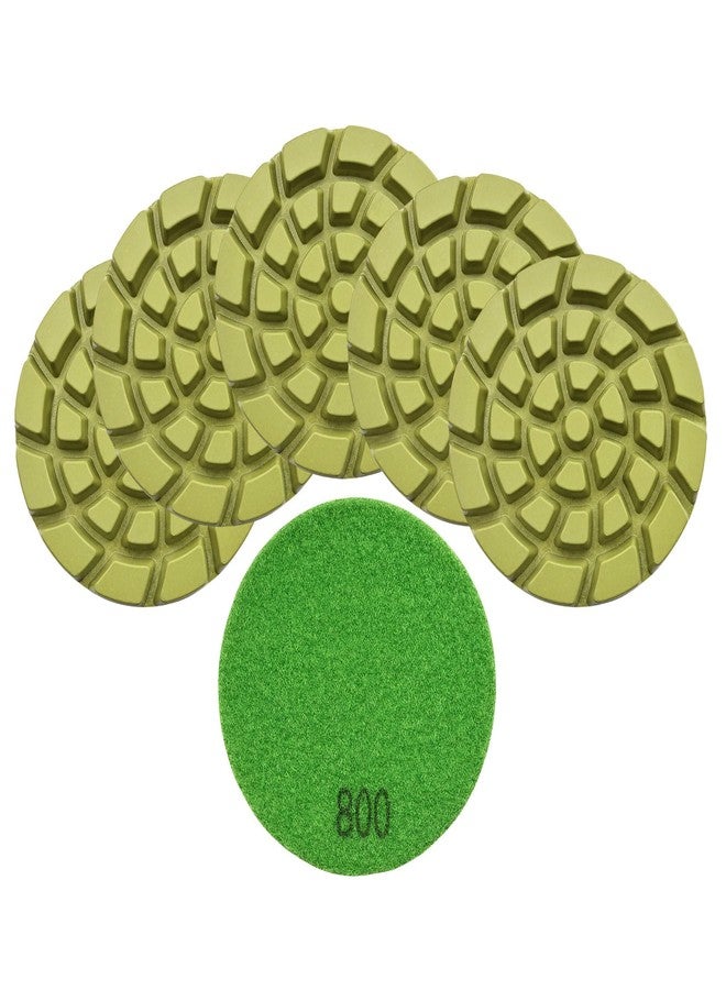 BRSCHNITT Diamond Concrete Polishing Pads - BRSCHNITT 6pcs 4 inch Grit#800 Resin Bond Renew Pads Beton Floor Renew Reparing Disk - Image 1