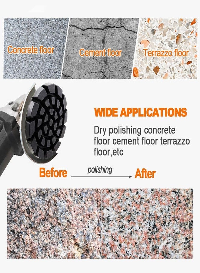 BRSCHNITT Diamond Concrete Polishing Pads - BRSCHNITT 6pcs 4 inch Grit#800 Resin Bond Renew Pads Beton Floor Renew Reparing Disk - Image 3