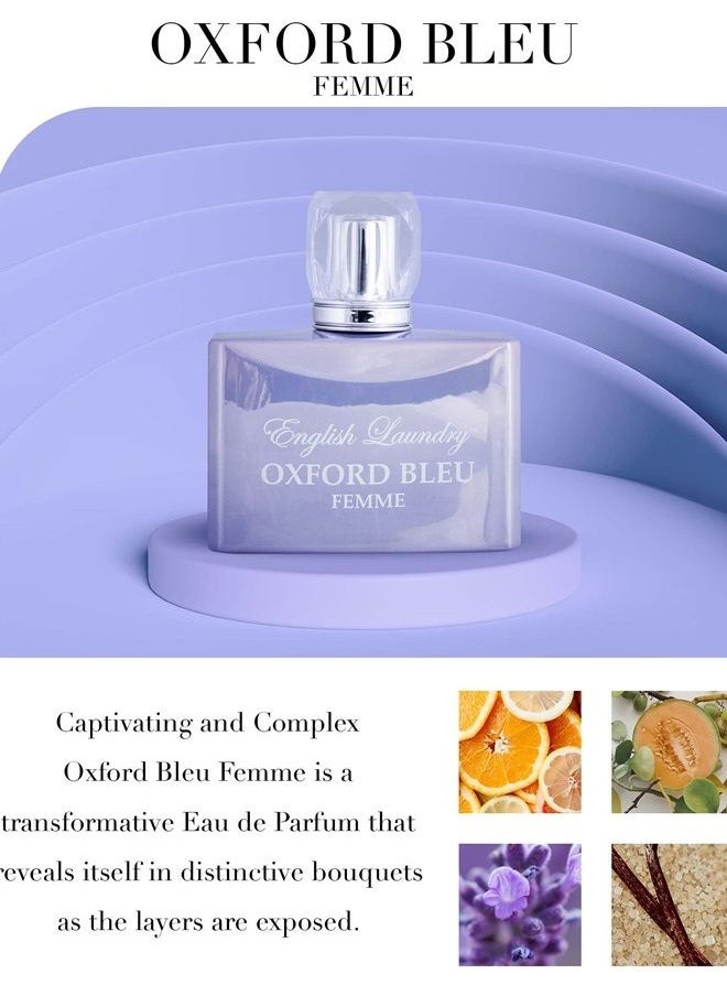 English Laundry Oxford Bleu Femme Eau de Parfum Spray, 3.4 Fl Oz  - Image 2