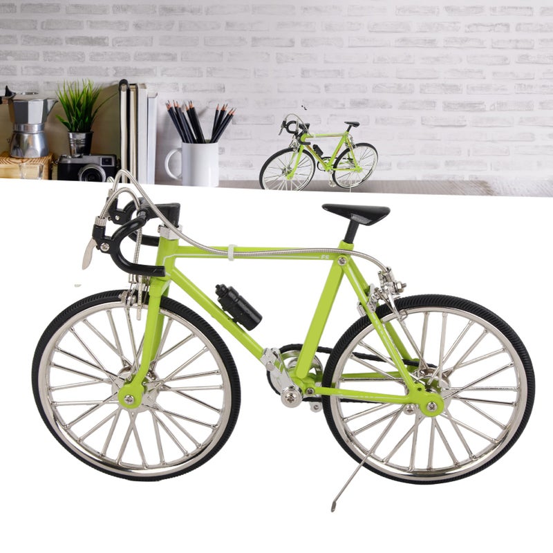 Bike Model Ornament Detachable 3D Car Model 11.5x19.5cm Bike Model for All Age for Birthday Gifts Desk Decoration Green - Image 2