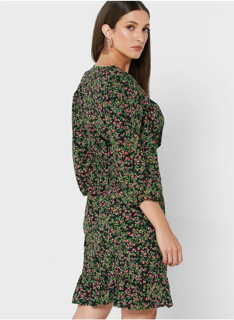 VERO MODA V-Neck Printed Dress