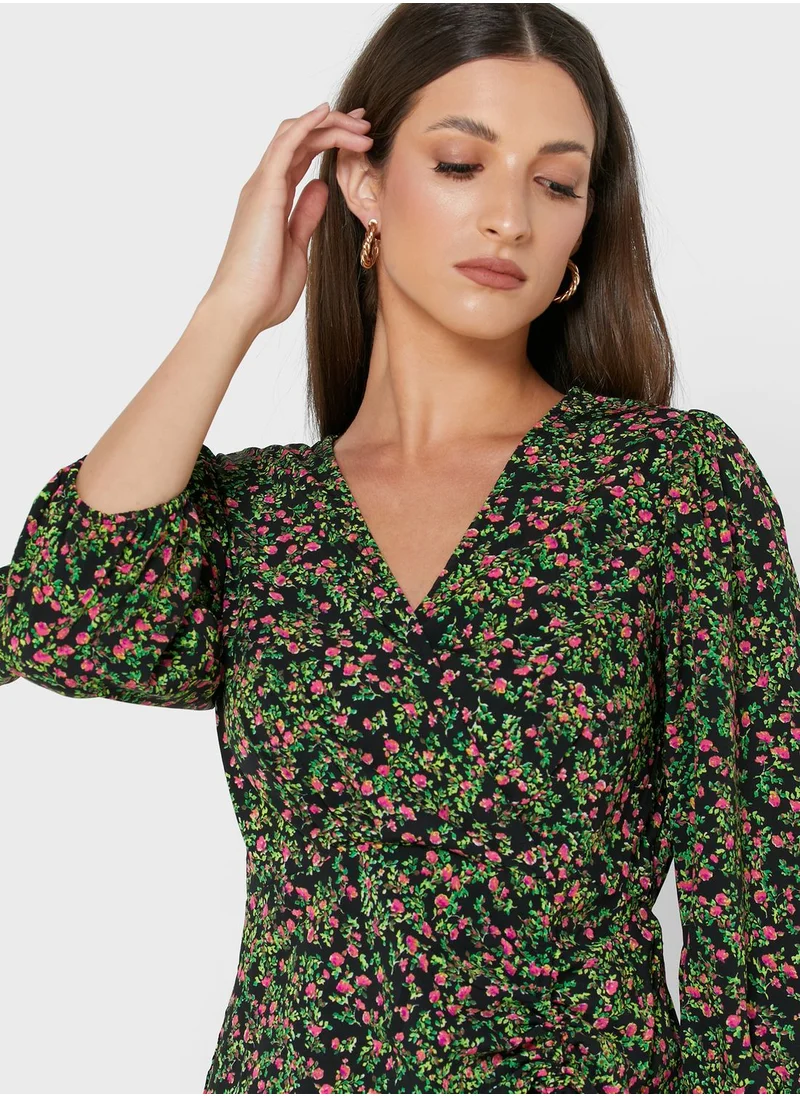 VERO MODA V-Neck Printed Dress