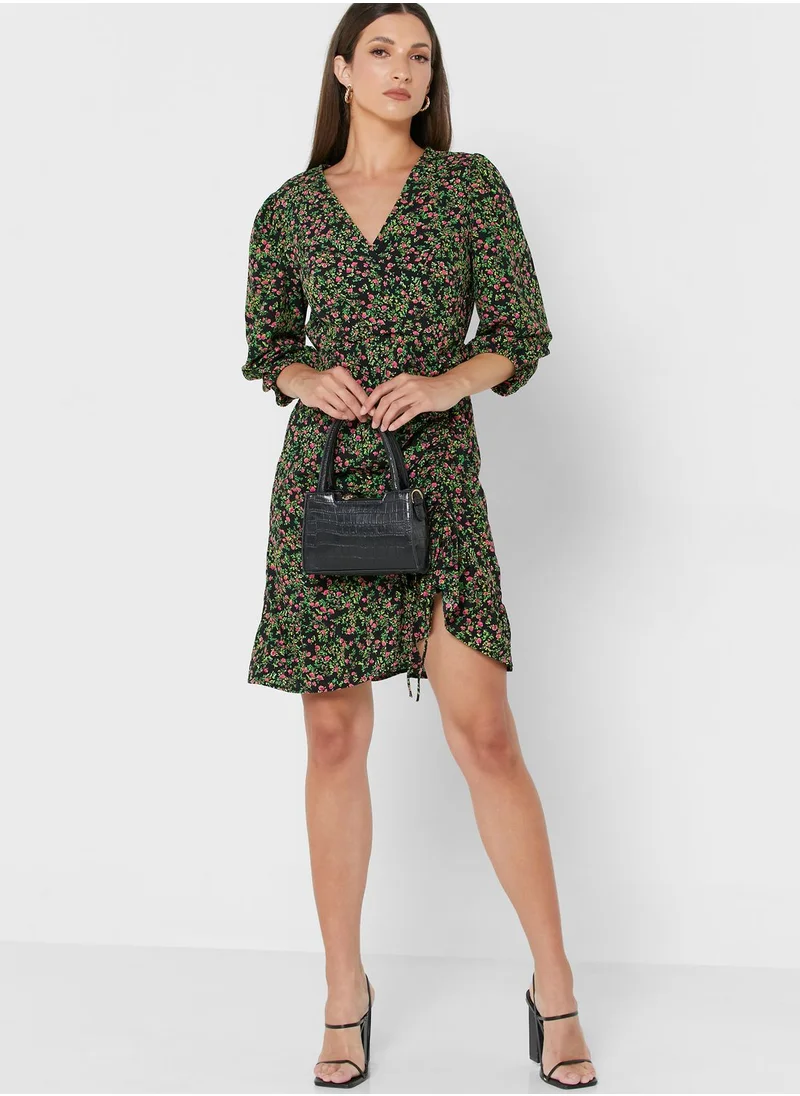 VERO MODA V-Neck Printed Dress