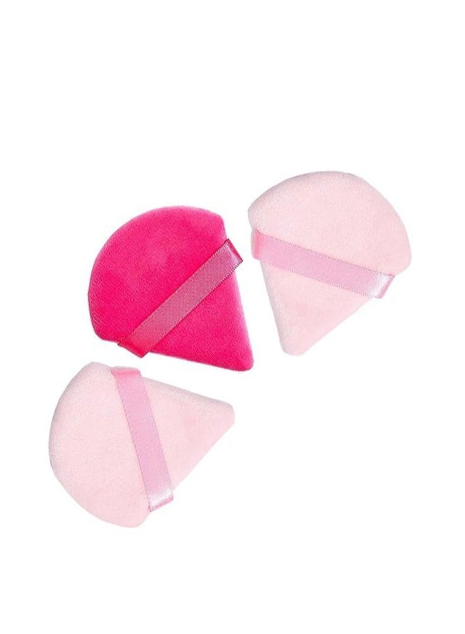 3 Pieces Triangle Makeup Sponge Foundation Powder Blush Powder Puff for Face - Image 1