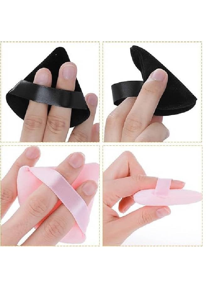 3 Pieces Triangle Makeup Sponge Foundation Powder Blush Powder Puff for Face - Image 2