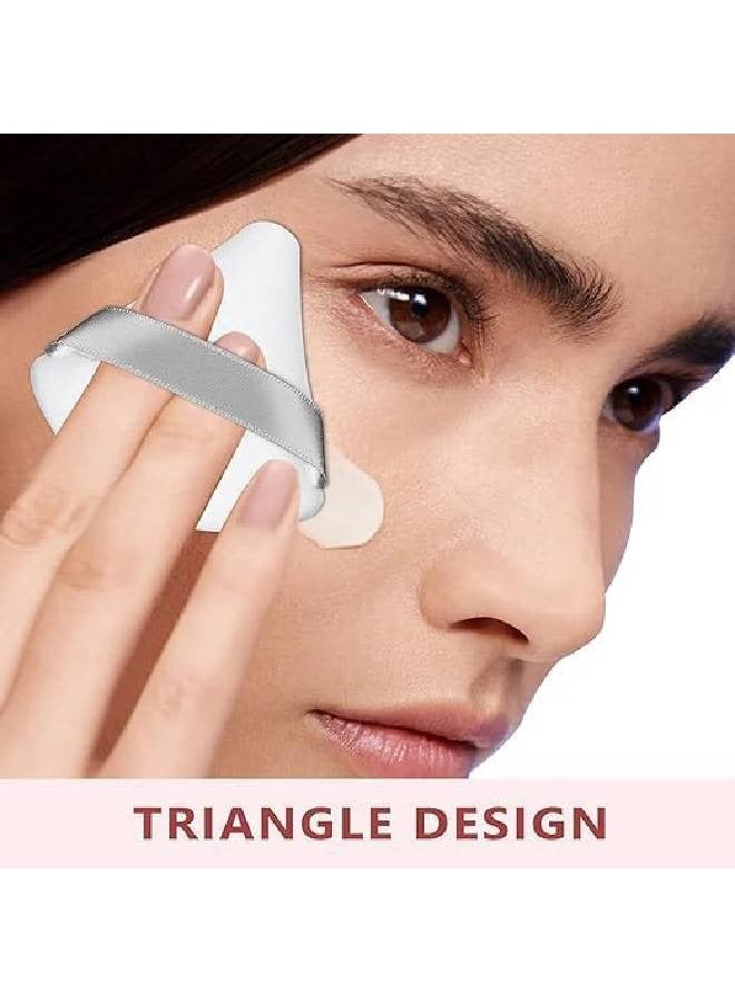 3 Pieces Triangle Makeup Sponge Foundation Powder Blush Powder Puff for Face - Image 3